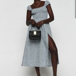 Reformation Tavi Linen Dress - S